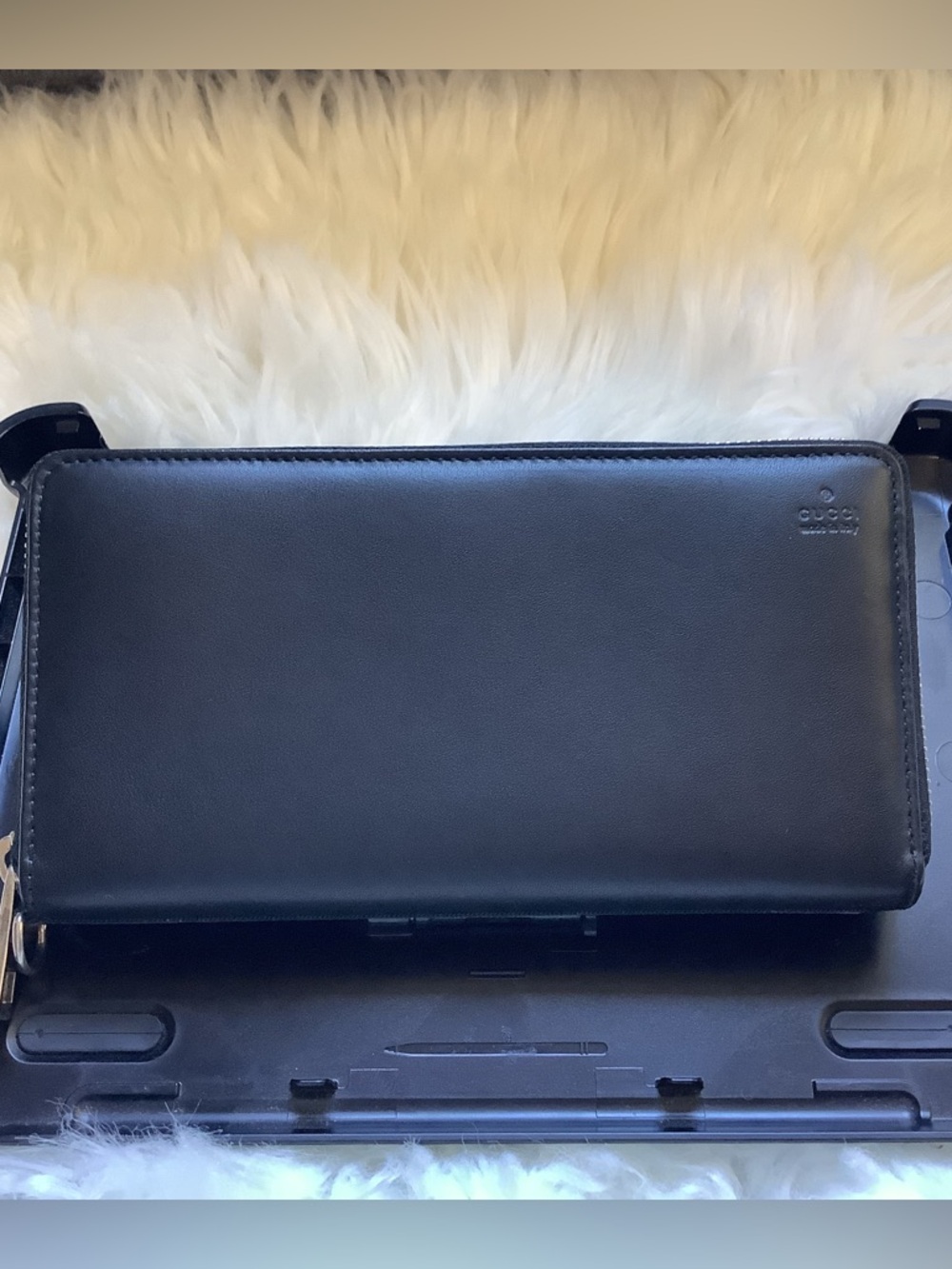 GUCCI Black Leather Sheriline Zippy/GENDERLESS